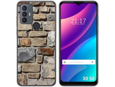 Carcasa para TCL 30 SE TUMUNDOSMARTPHONE Dibujos Ladrillo 03 Multicolor
