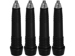 Puntas universales para bastones de esquí, 4 piezas, acero.