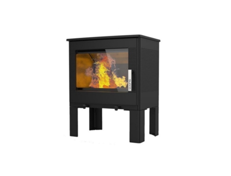 Estufa de leña de hierro fundido 8,7kw negra. FR9016140B - SUPRA