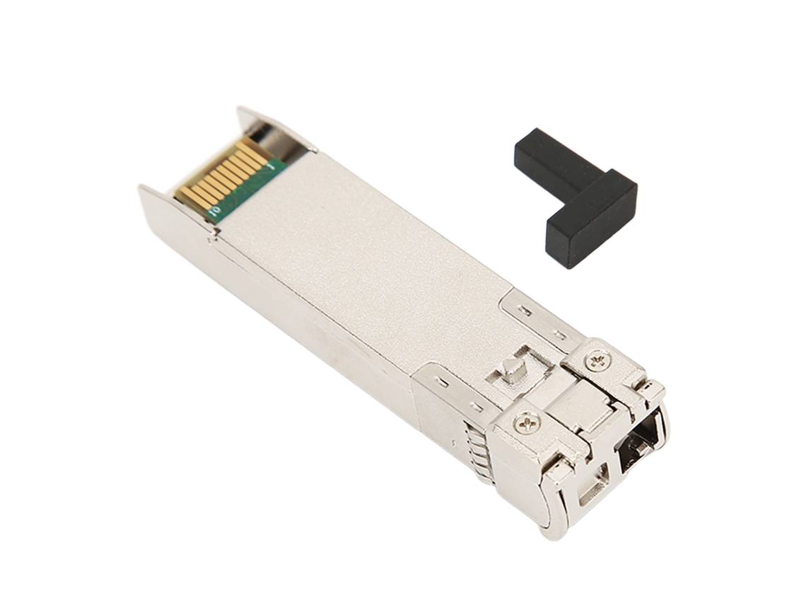 Módulo Sfp+ 10g Fibra Monomodo 10km Tx1270nm Conector Lc Transceiver Óptico Compatível Switch Roteador