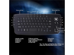 Mini teclado ergonómico inalámbrico para juegos Ly Ebike 2.4g