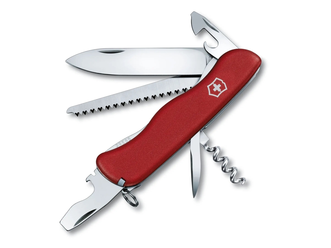 Canivete Swiss VICTORINOX Forester Red Swiss Army Cluse Con Sierra De Madera + Blade Blade