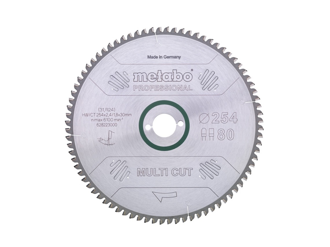METABO Hoja de sierra "multi cut - professional", 315x30, D96 DP/DT, 5°neg. (628226000)