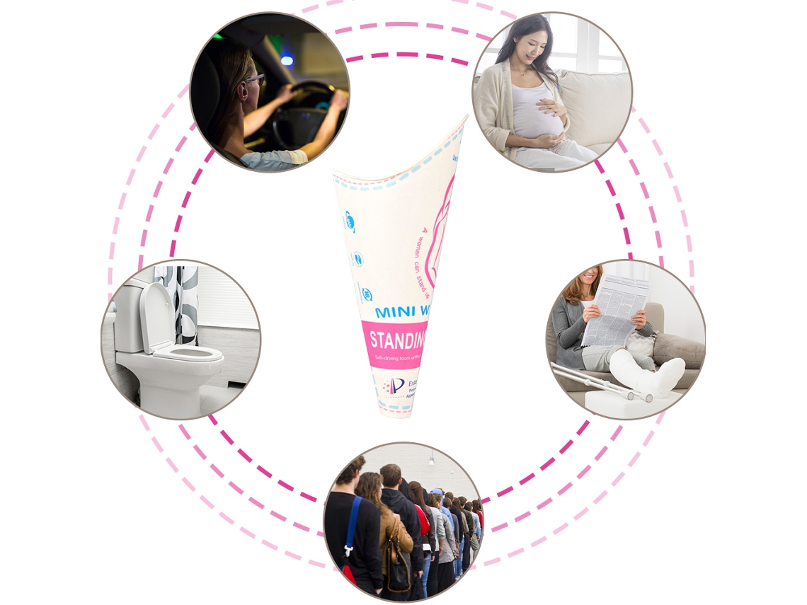 12 Embudos Urinarios Portátiles Para Mujeres, Para Orinar De Pie Al Aire Libre, Dispositivo Urinario Desechable Para Mujeres.