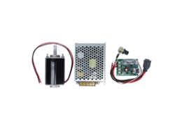 Motor De Cc De Imán Permanente De Eje Corto De Alta Velocidad De 30 W, 12 V Y 3500 Rpm Con Controlador.