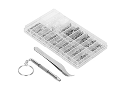 Kit De Reparación De Gafas Con 1000 Tornillos Y Accesorios, Estuche Portátil Para Relojes Y Gafas.
