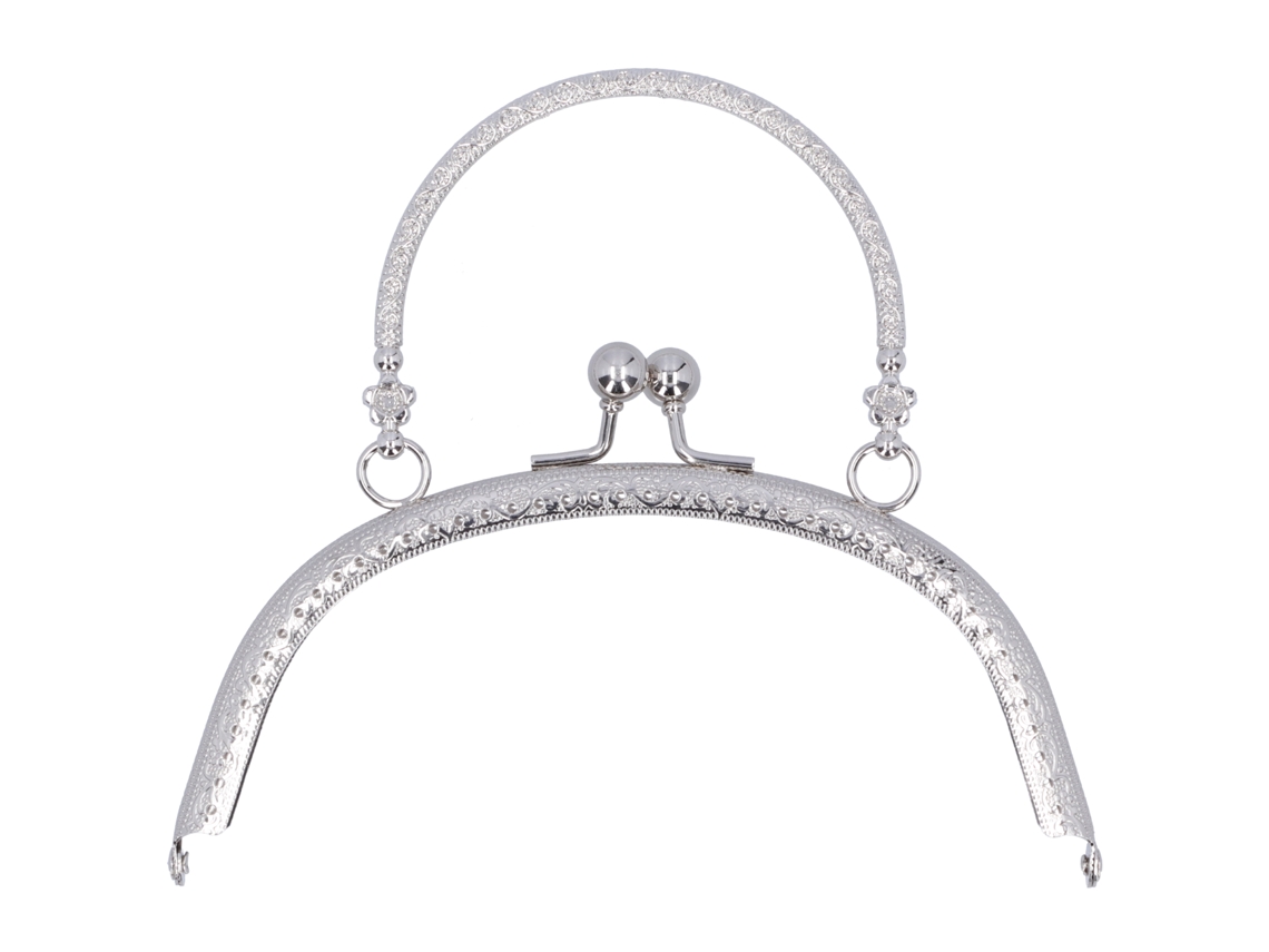 Hebilla Metálica Para Cartera De 16,5 Cm, Cierre Para Bolso Diy, Color Plata, Accesorios De Costura.