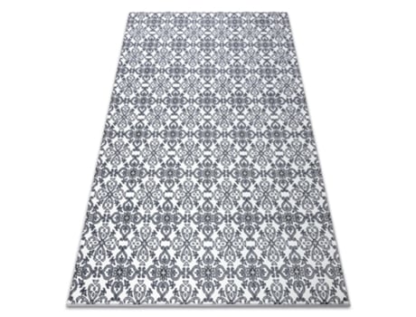 Alfombra Argent - W4949 Flores Blanco/Gris (240 x 330 cm)
