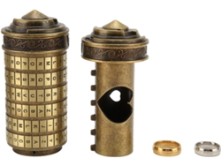 Cadeado De Combinação Com Senha, Elegante Cadeado De Liga Metálica.