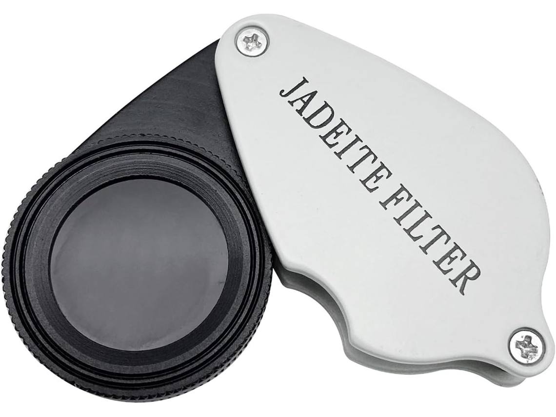 Compacto - Lupa Ligera De Jadeíta Para Examinar Piedras Verdes, Filtro De Regalo