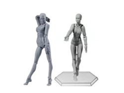Maniquí Femenino De Pvc Para Dibujo Con Soporte Y Acción Personalizables Para Dibujos Y Decoración.