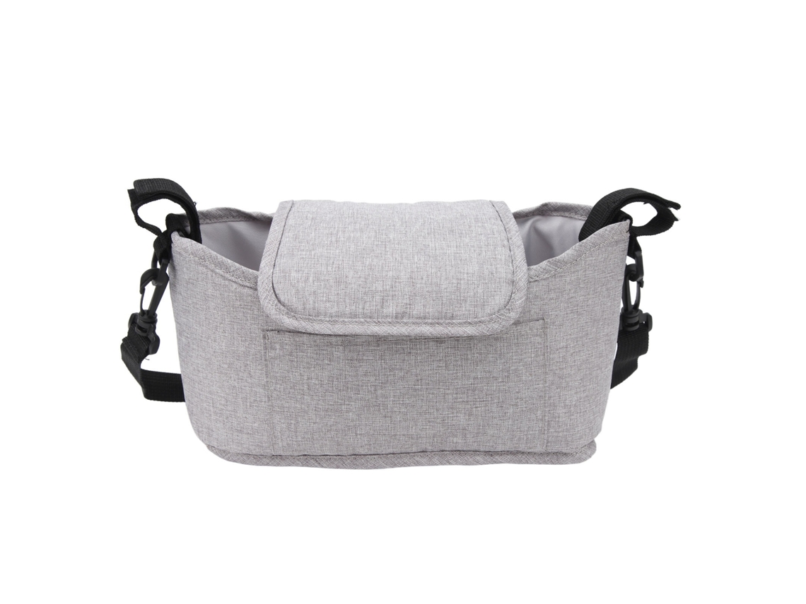 Bolsa Multiusos De Gran Capacidad Para Cochecito, Estilo Ligero, Gris.