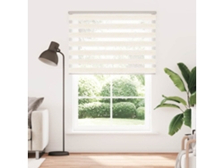 Maison Exclusive - Estor Cebra Beige Mármol Tejido Ancho 150,9 Cm Poliéster