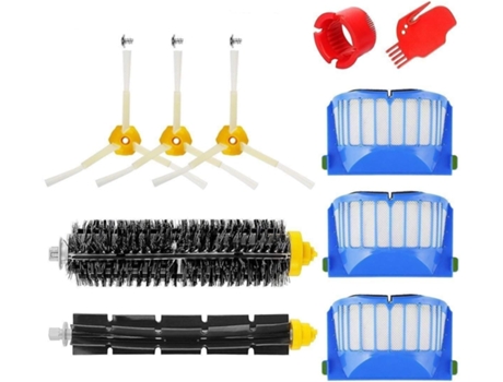Kit de cepillo para Roomba Serie 600 SUNMOSTAR de 10 piezas Accesorios Cepillos Laterales Filtros de Cepillo Cerdas