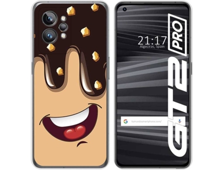 Carcasa para Realme GT 2 Pro 5G TUMUNDOSMARTPHONE Dibujos Helado Chocolate Multicolor