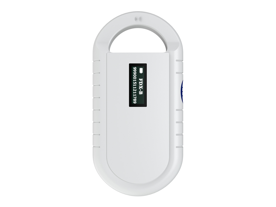 Lector portátil de chips para animales (lectura RFID universal, escaneo de microchips)