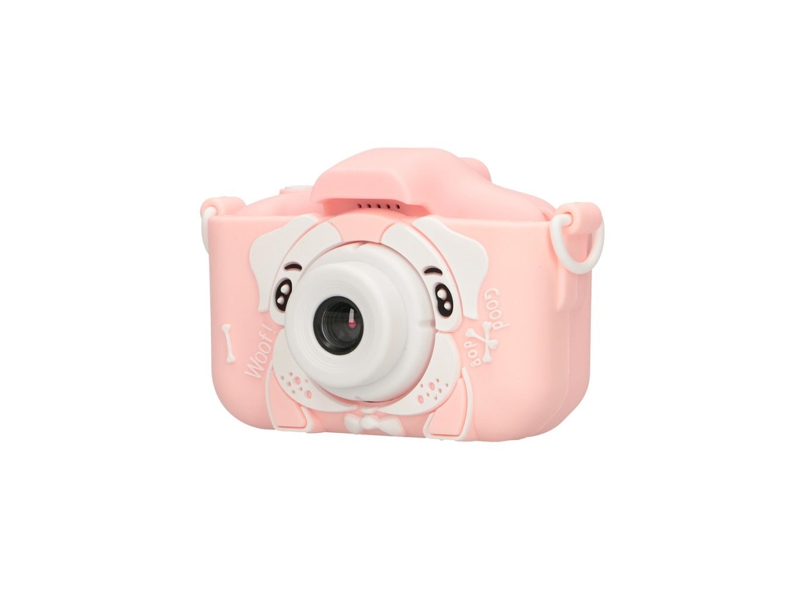 Cámara para niños H28 Dual Pink 1080p 30fps, pantalla 2.0 Extralink