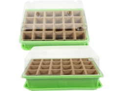 Bandejas De Inicio Para Plántulas, 2 Juegos, Abs, 24 X 12