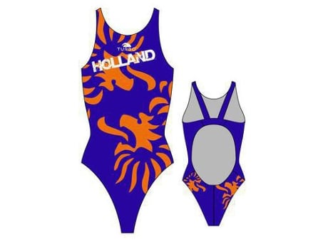 Traje de baño para Mujer TURBO Holanda Pro Resist Azul para Natacion (XXXL)