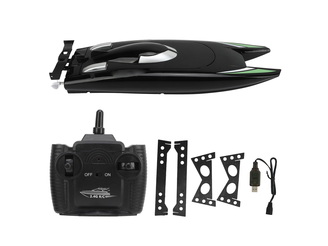 Lancha Teledirigida De Alta Velocidad (30 Km/h), 4 Canales, 2,4 Ghz, Resistente Al Agua, Ideal Para Piscinas Y Lagos.