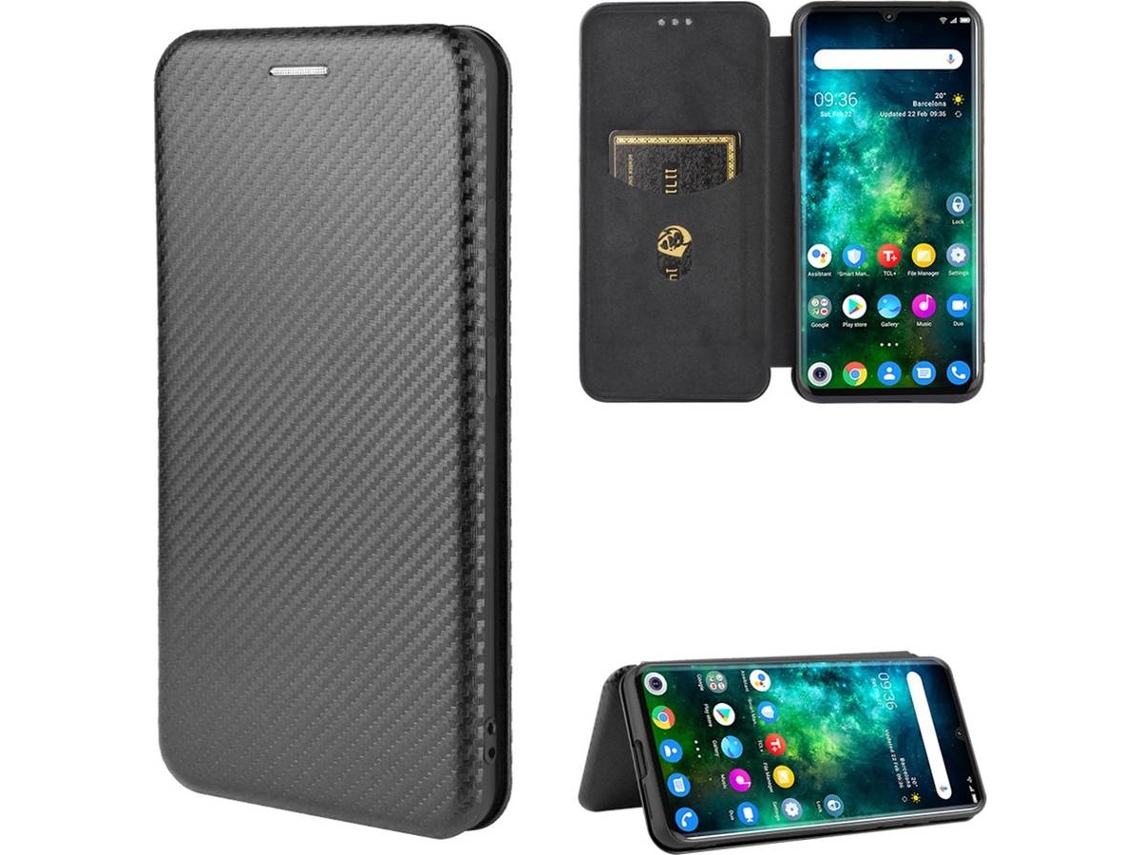 Carcasa TCL 10 PRO Tough Carbon Negro
