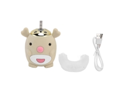 Cepillo de dientes eléctrico infantil con un bonito diseño de dibujos animados en forma de U, resistente al agua y con 5 modos. GOKOCO