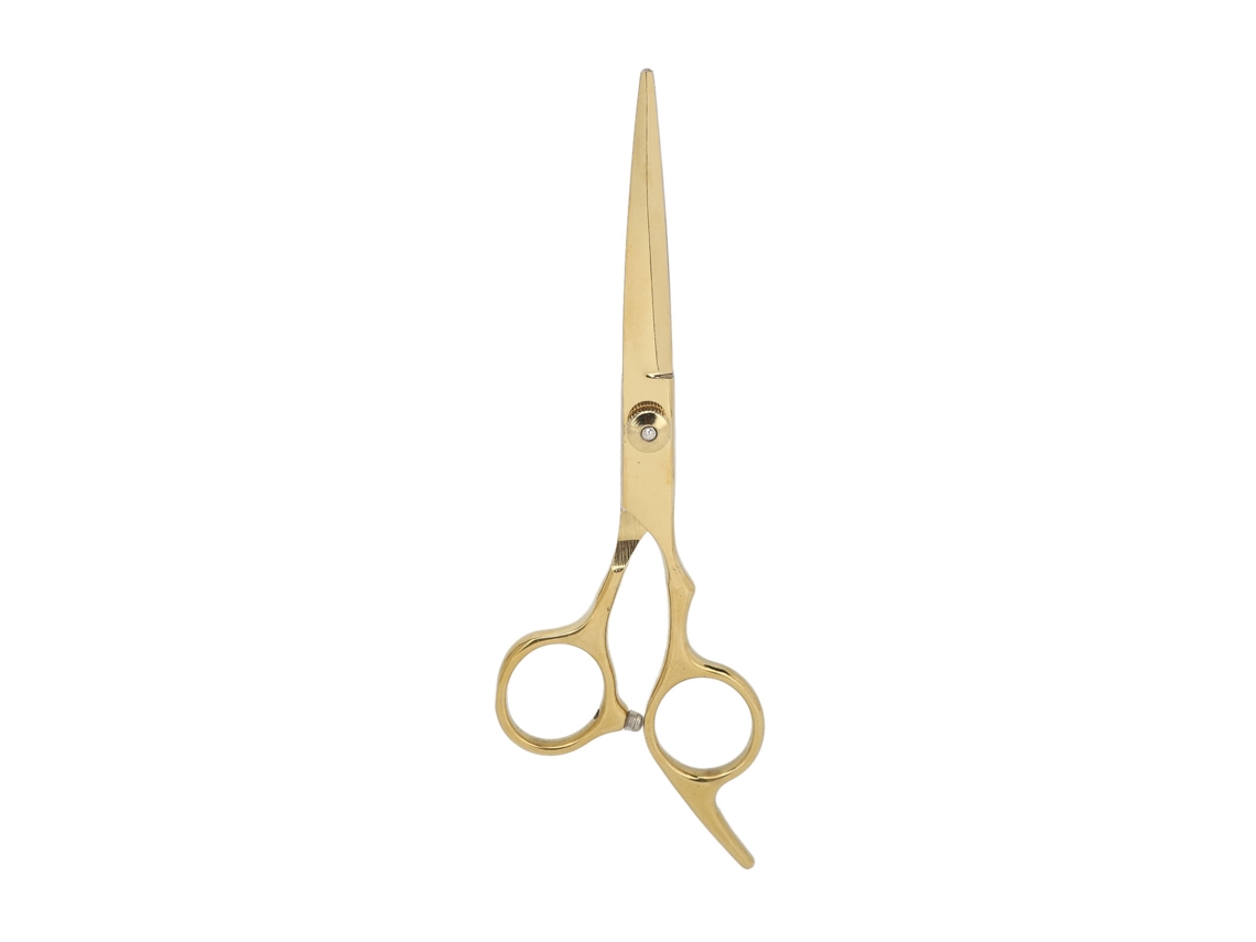 Tesoura profissional para corte de cabelo 2026, ideal para uso doméstico ou em barbearias, com lâminas afiadas em aço inoxidável.