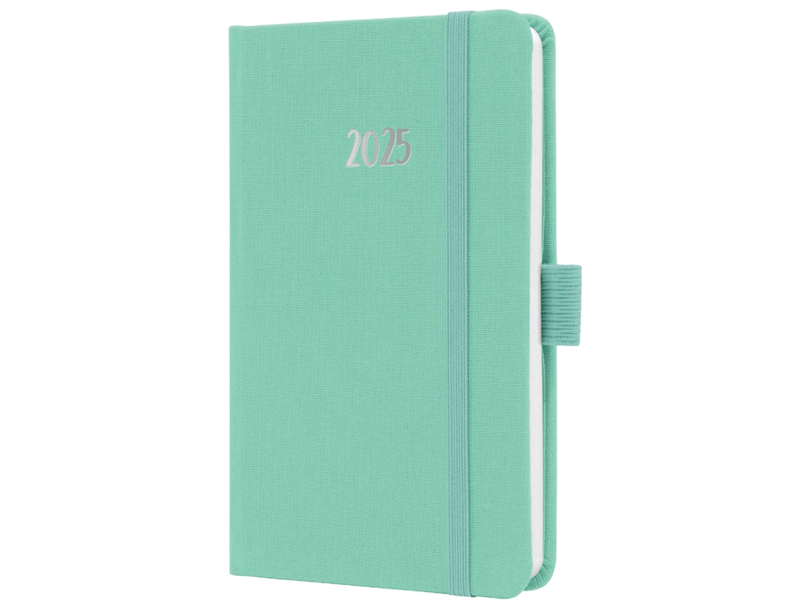 Calendario de Bolsillo SIGEL Jolie Feel 2025 Textil A6 Menta