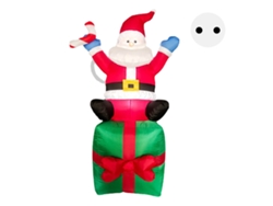 2026yncm-papá Noel Hinchable Para Exterior Decoración Navideña Gigante Inflable