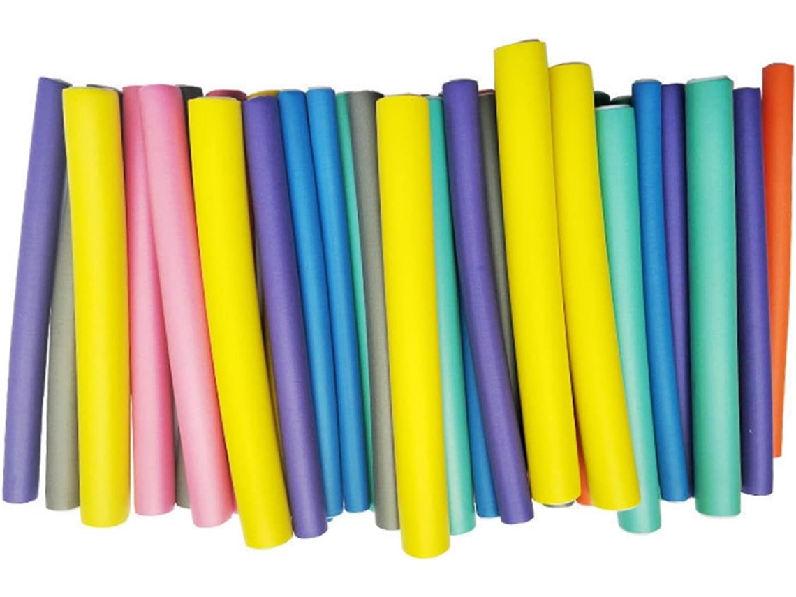 Rulos Térmicos Flexibles, Juego De 42, 7 Tamaños Diferentes Para Cabello Corto Y Mediano.