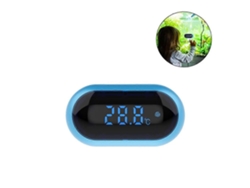 Termómetro de protección, termómetro digital de protección de agua, termómetro con pantalla LED para confort, terrario y aviario GOKOCO