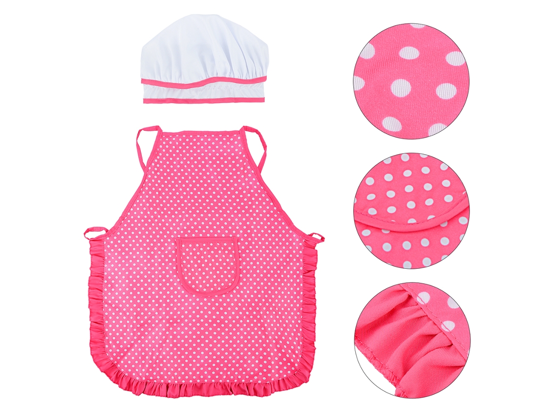 Conjunto De Utensílios De Cozinha Para Brincar Com Avental E Ferramentas De Bolo Para Crianças