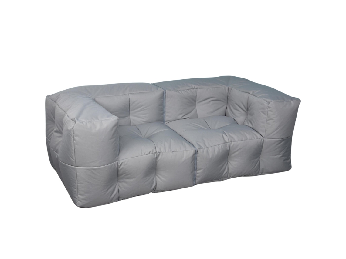 Sofá Modular Exterior Impermeable Anti-UV Bananair 90x180 cm Gris Claro