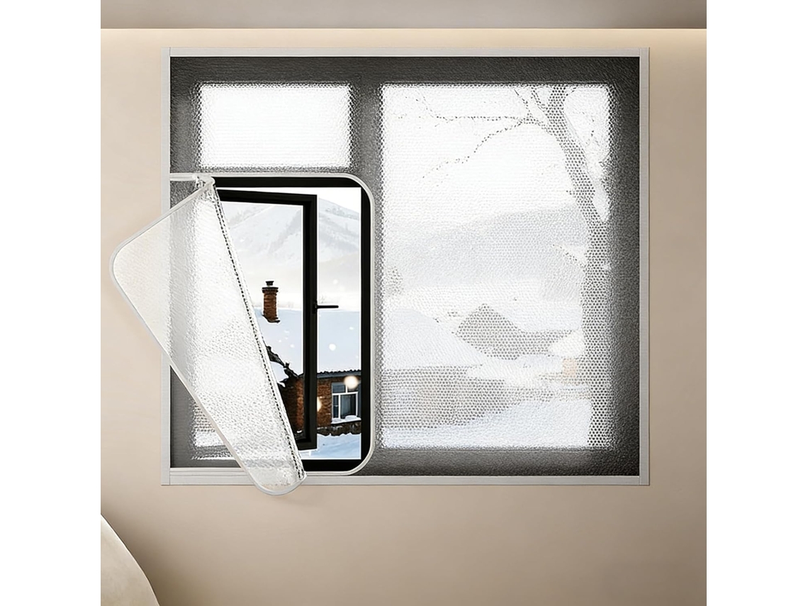 Lámina De Sellado Para Ventanas, Kit Aislamiento Térmico Interior Invierno, Alta Durabilidad, Apto La Mayor...