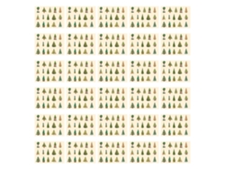 30 Pegatinas Navideñas Adorables Con Estampados Metalizados Temáticos Para Scrapbooking Y Decoración.