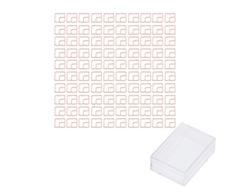 100 Hermosos Clips De Papel Dorados Anti-púrpura Galvanizados Para Oficina, Hogar, Escuela, Cuadrilátero