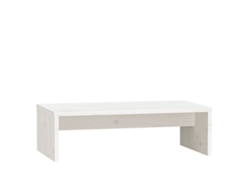 Soporte para monitor 50x27x15 cm Pino macizo Blanco MAISON EXCLUSIVE
