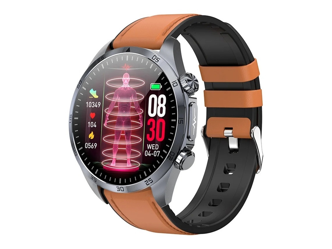 Smartwatch Com Chamada Bluetooth Tela Amoled Monitoramento De Sono E Pulso Ecg Oxigênio No Sangue Temperatura E Monitoramento De Saúde Yizhood