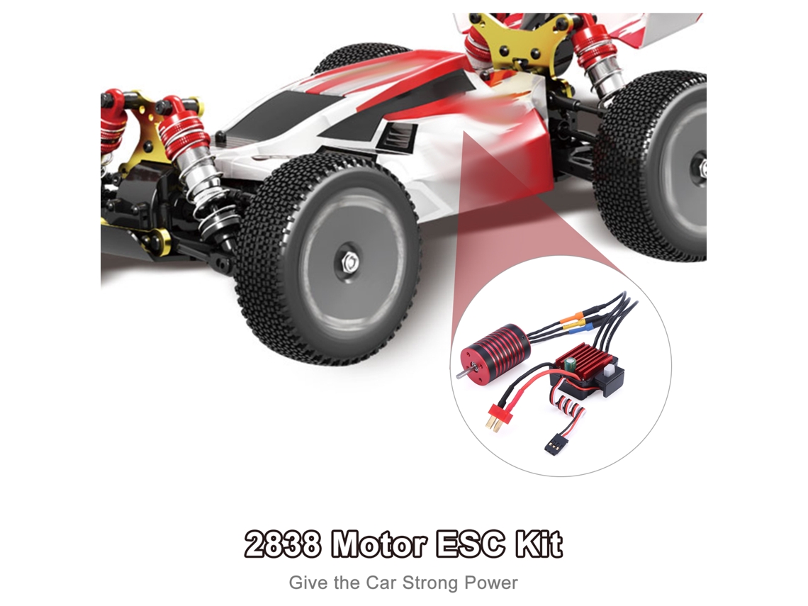 Kit de motor sin escobillas y ESC 2026 4700kv 35a con conector T impermeable para coches RC a escala 1/16 y 1/12 Traxxas HSP Tamiya Axial