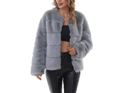 2026-abrigo De Piel Falsa Para Mujer Invierno Manga Larga Caliente Y Estilo Elegante