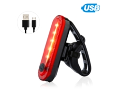 Luz trasera para bicicleta de montaña 2026 ultrabrillante, recargable por USB, con LED rojo intenso.