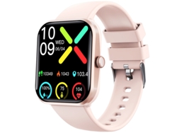 Smart Watch F96 SOS Alarma Frecuencia cardíaca Presión arterial Temperatura Llamada Bluetooth, Rosa GODTVAGT
