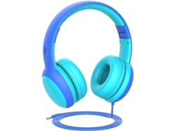 Auriculares Infantiles Con Almohadillas Decorativas Azules, Homologados Según La Normativa Ce Tüv.