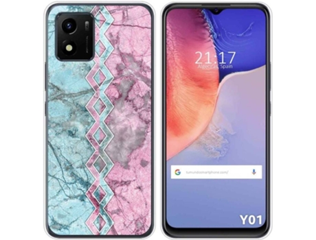 Carcasa Vivo Y01 TUMUNDOSMARTPHONE Dibujos Mármol 08 Multicolor