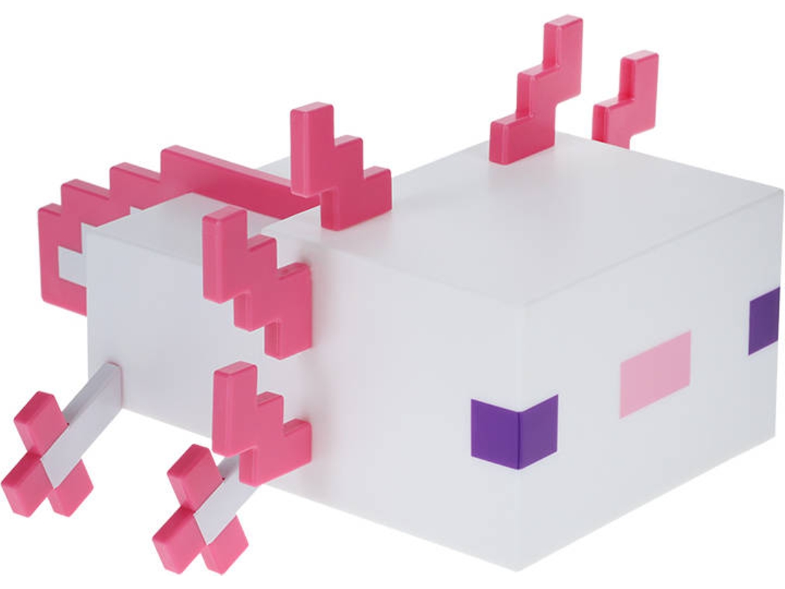 Candeeiro Paladone Minecraft Axolotl V3