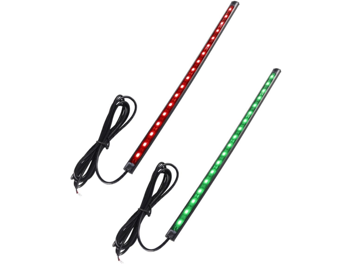Juego De 2 Luces De Navegación De 12 V, Luces Indicadoras Rojas Y Verdes, Luces Para Yates Marinos.