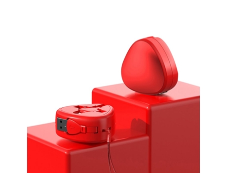 Cable Carga Múltiple Retráctil Viaje Compatibles Dispositivos Android para Rojo