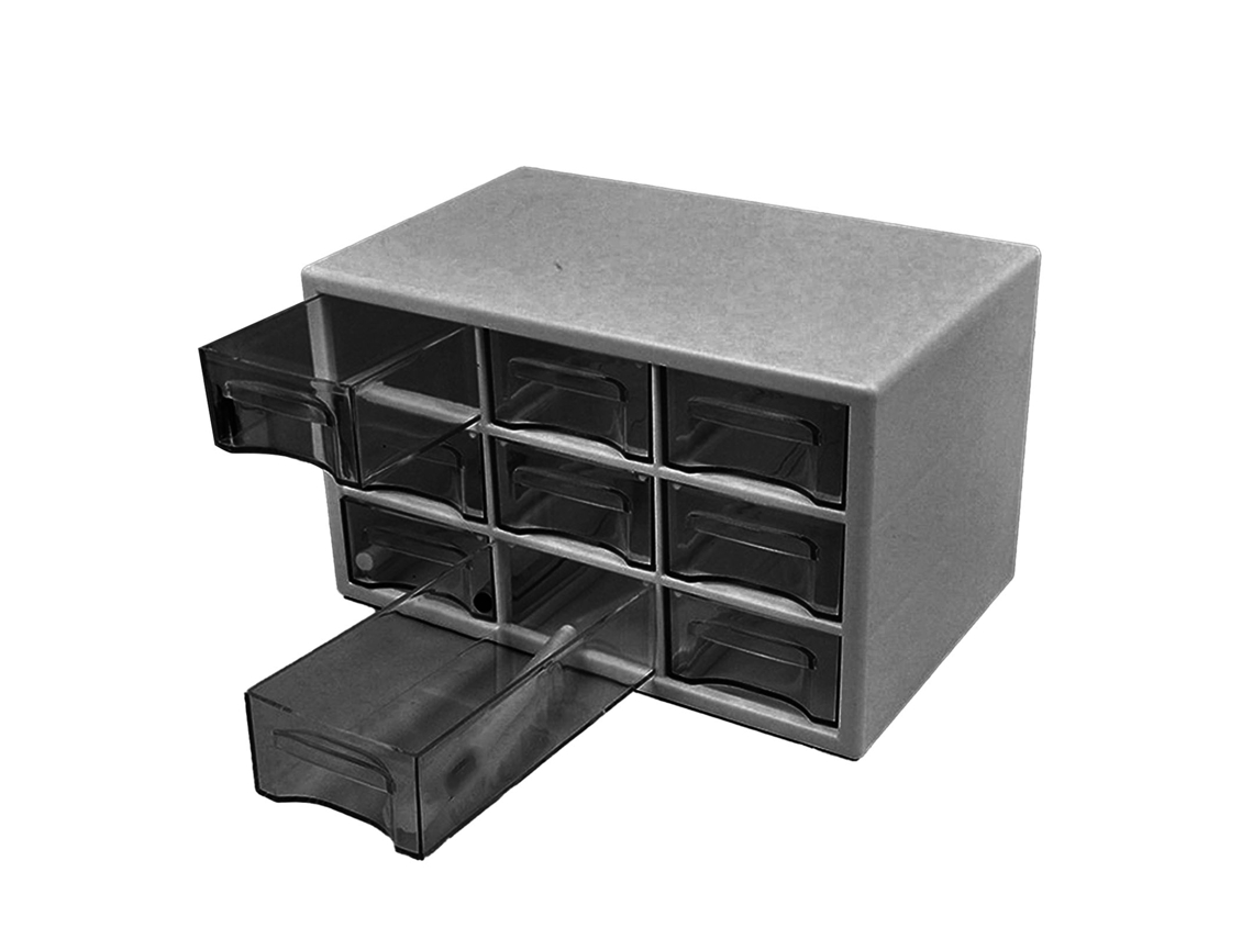 Organizador De Mesa 3 Camadas Com 9 Gavetas Protetor Contra Poeira Plástico Economia De Espaço