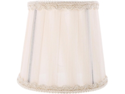 Estilo sencillo para bombilla E14, fácil de instalar en tela beige, suaviza la luz para dormitorio y SFUSHOS