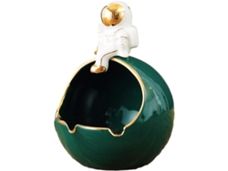 Zanahoria De Astronauta De Cerámica Antigris Con Ranura, Práctica Para Sala De Estar, Verde